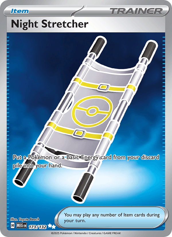 Night Stretcher 173/132 Mega Evolution English Pokémon card