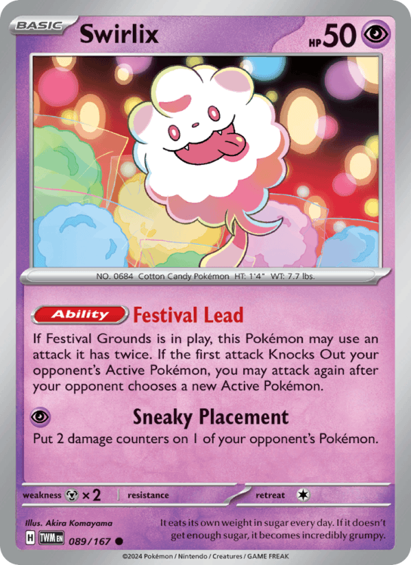 Swirlix 89/167 Twilight Masquerade English Pokémon card