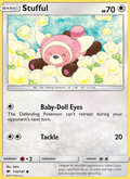 Stufful 110/147 Burning Shadows English Pokémon card