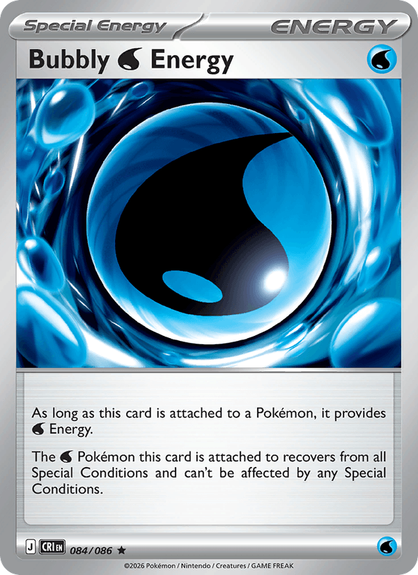 Bubbly Energy 84/86 Chaos Rising English Pokémon card