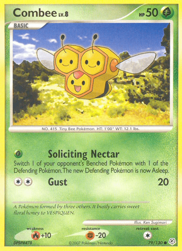 Combee 79/130 Diamond & Pearl English Pokémon card