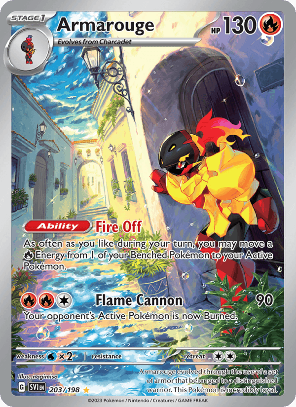 Armarouge 203/198 Scarlet & Violet English Pokémon card