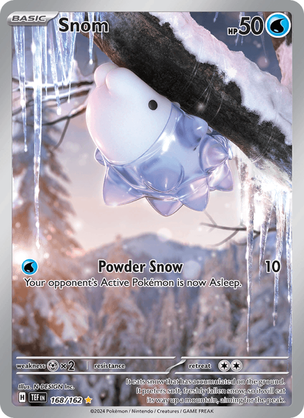 Snom 168/162 Temporal Forces English Pokémon card