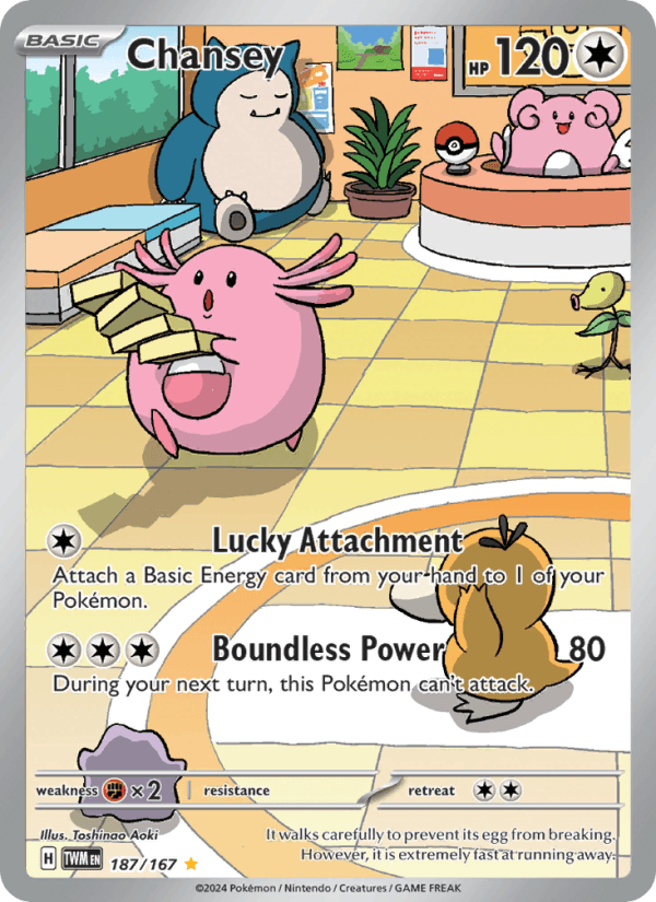 Chansey 187/167 Twilight Masquerade English Pokémon card