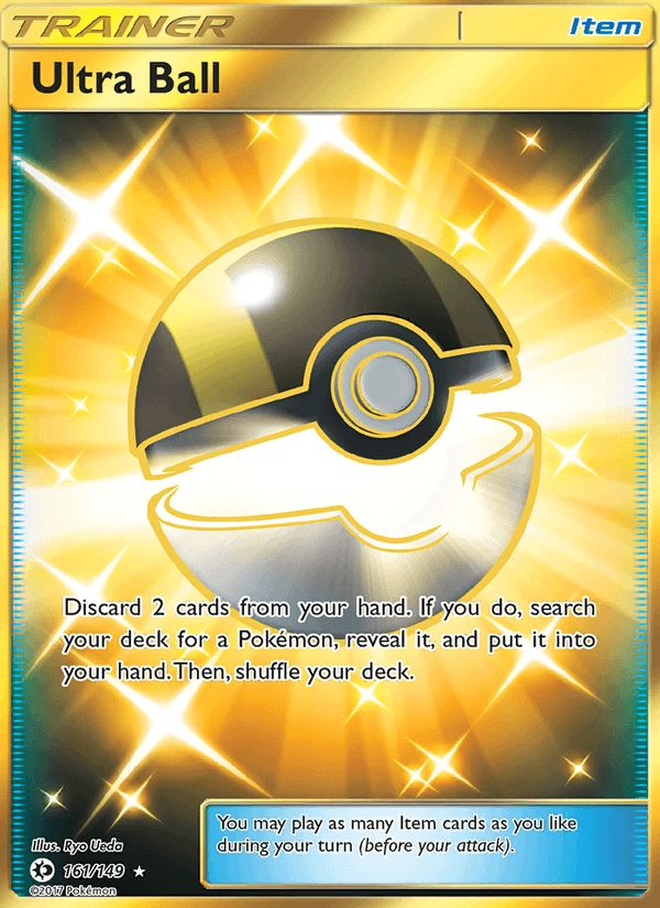 Ultra Ball 161/149 Sun & Moon Base Set English Pokémon card