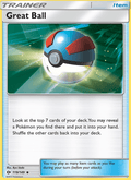 Great Ball 119/149 Sun & Moon Base Set English Pokémon card