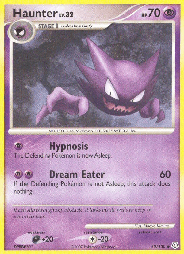 Haunter 50/130 Diamond & Pearl English Pokémon card