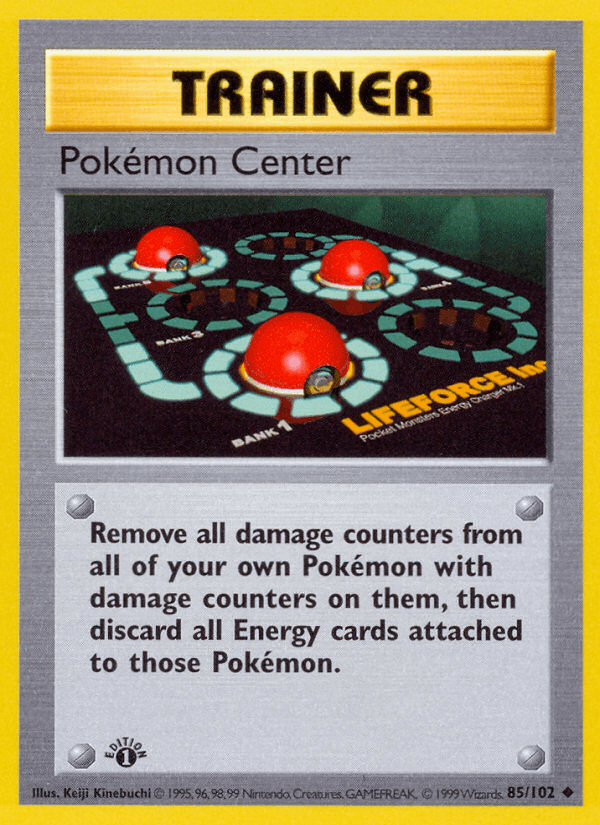 Pokémon Center 85/102 Base Set English Pokémon card