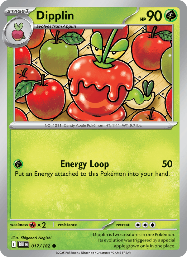 Dipplin 17/182 Destined Rivals English Pokémon card
