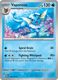 Vaporeon 134/165 151 English Pokémon card