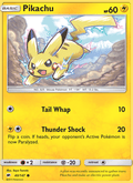 Pikachu 40/147 Burning Shadows English Pokémon card
