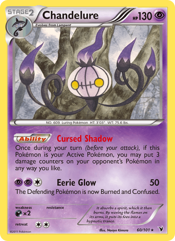 Chandelure 60/101 Noble Victories English Pokémon card
