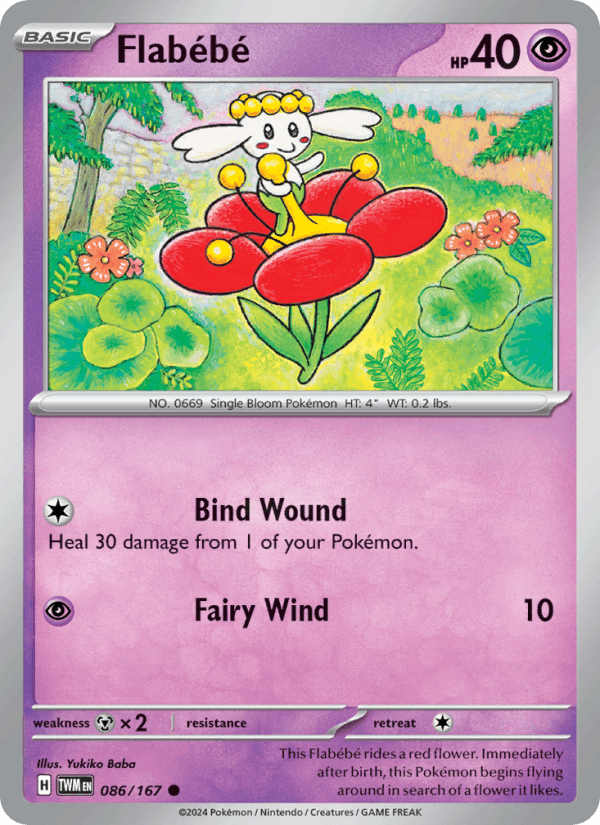 Flabébé 86/167 Twilight Masquerade English Pokémon card