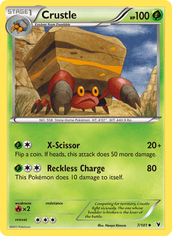 Crustle 7/101 Noble Victories English Pokémon card