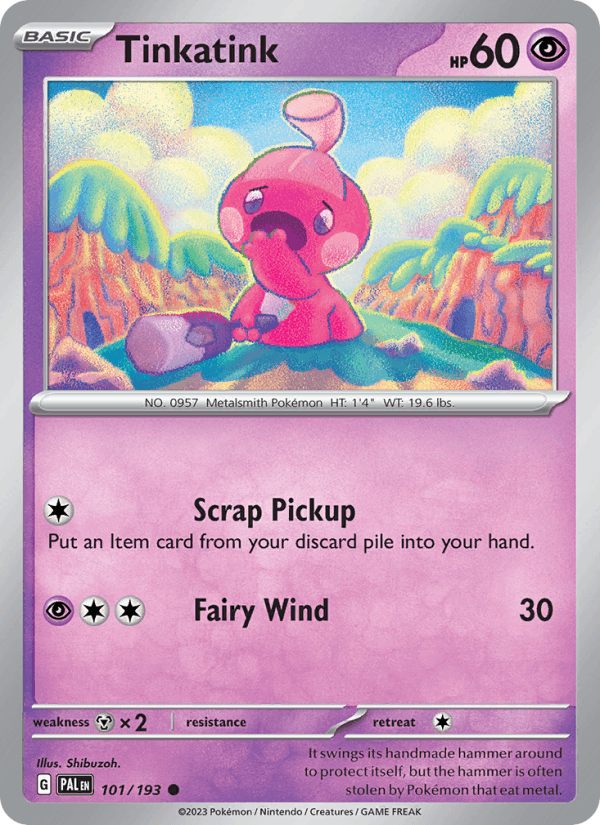 Tinkatink 101/193 Paldea Evolved English Pokémon card