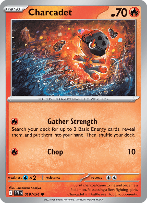 Charcadet 19/94 Phantasmal Flames English Pokémon card