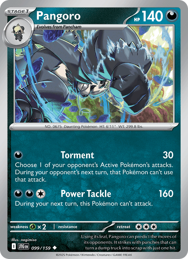 Pangoro 99/159 Journey Together English Pokémon card