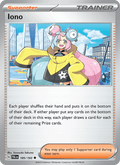 Iono 185/193 Paldea Evolved English Pokémon card