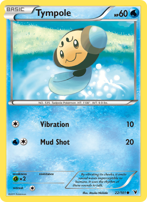 Tympole 22/101 Noble Victories English Pokémon card