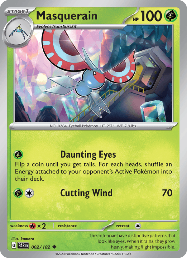 Masquerain 2/182 Paradox Rift English Pokémon card