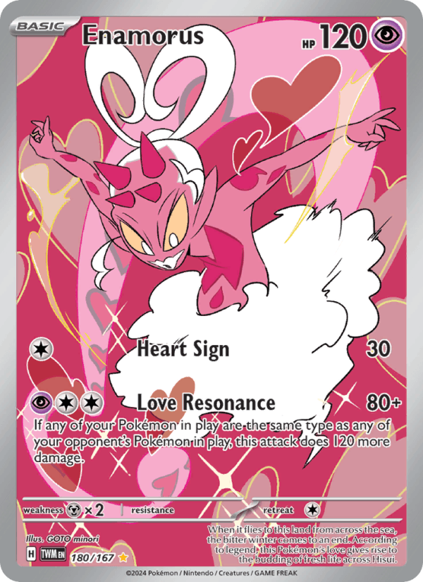 Enamorus 180/167 Twilight Masquerade English Pokémon card