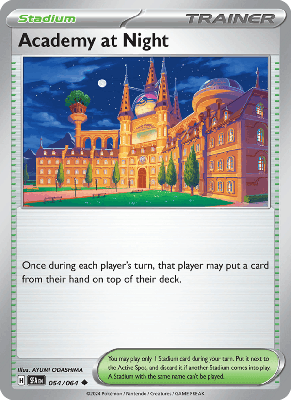 Academy at Night 54/64 Shrouded Fable English Pokémon card