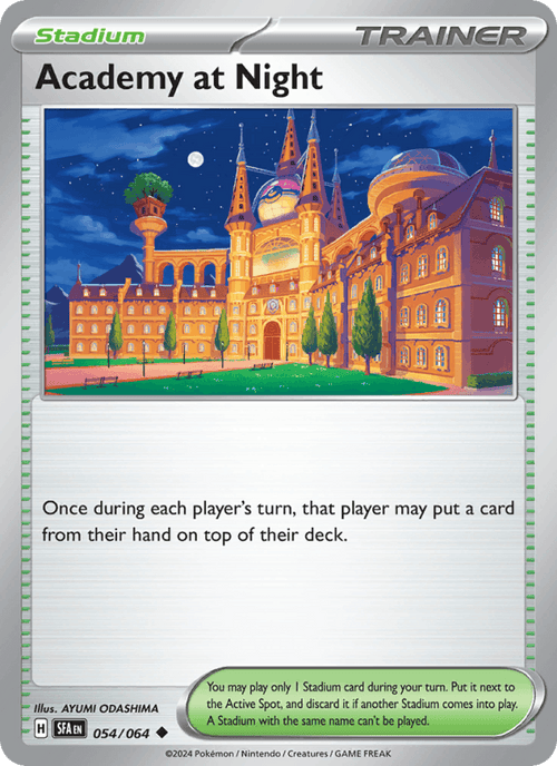 Academy at Night 54/64 Shrouded Fable English Pokémon card
