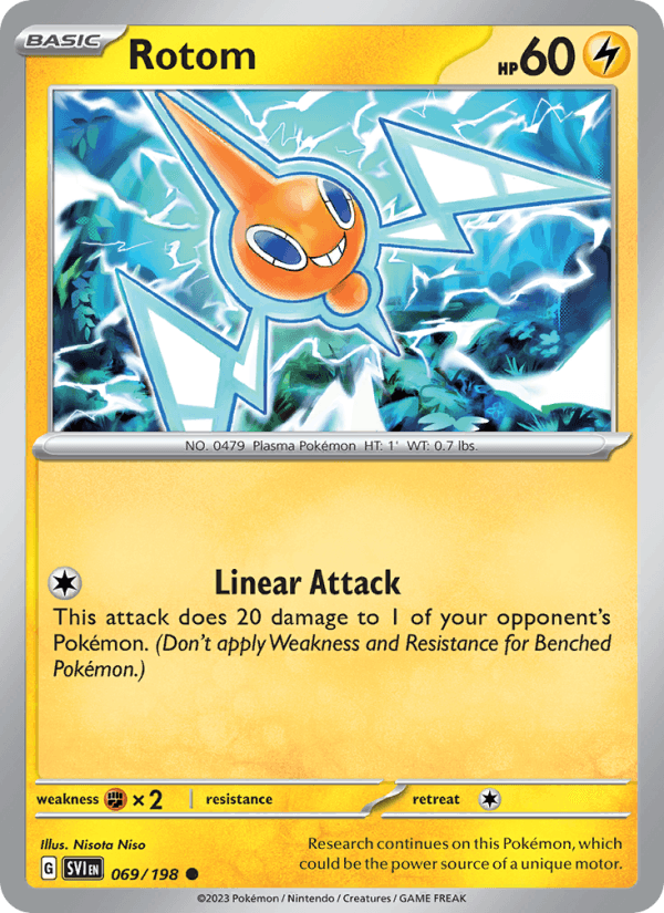 Rotom 69/198 Scarlet & Violet English Pokémon card