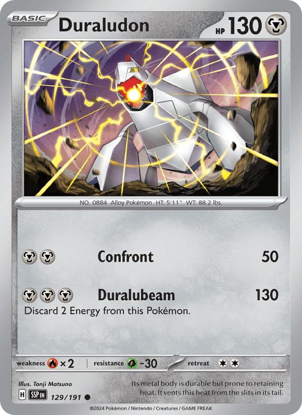 Duraludon 129/191 Surging Sparks English Pokémon card