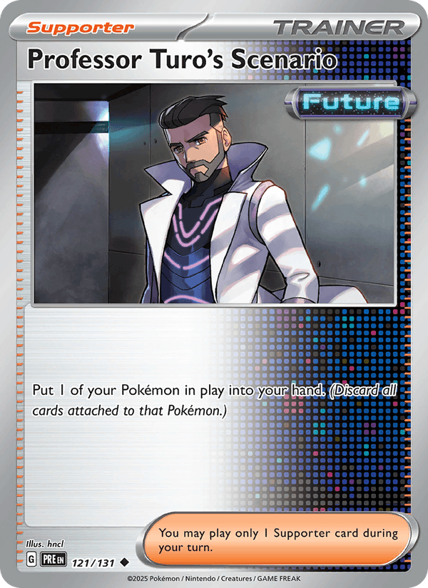 Professor Turo's Scenario 121/131 Prismatic Evolutions English Pokémon card