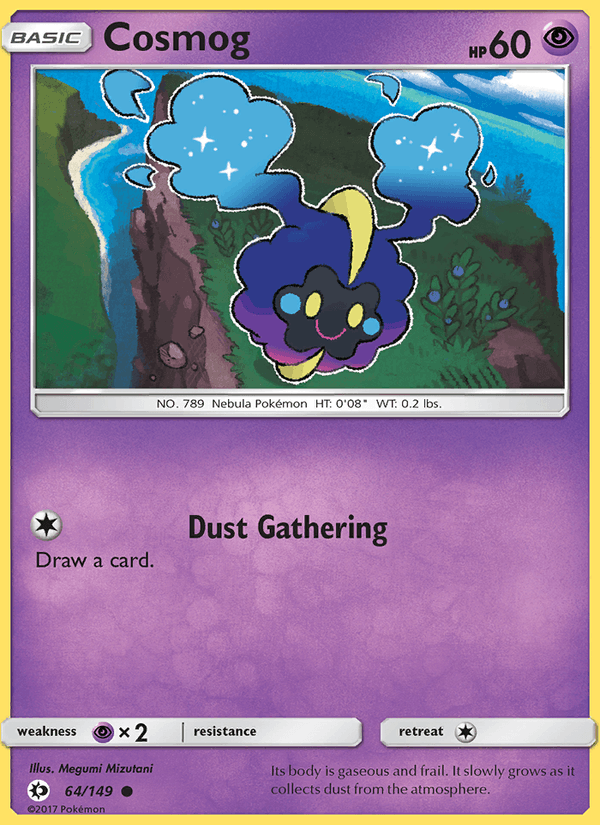 Cosmog 64/149 Sun & Moon Base Set English Pokémon card