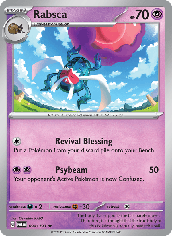 Rabsca 99/193 Paldea Evolved English Pokémon card