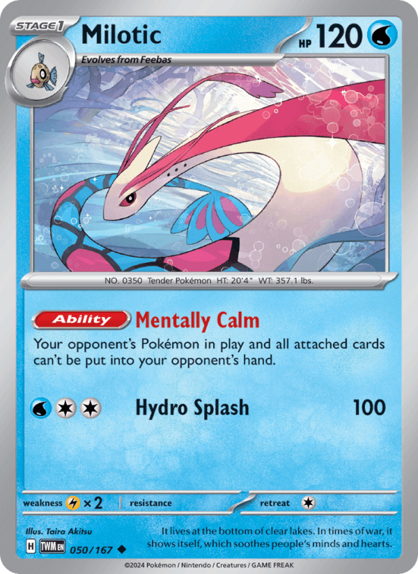 Milotic 50/167 Twilight Masquerade English Pokémon card
