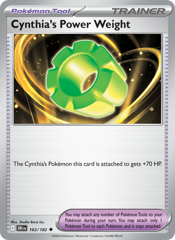 Cynthia's Power Weight 162/182 Destined Rivals English Pokémon card