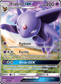 Espeon GX 61/149 Sun & Moon Base Set English Pokémon card