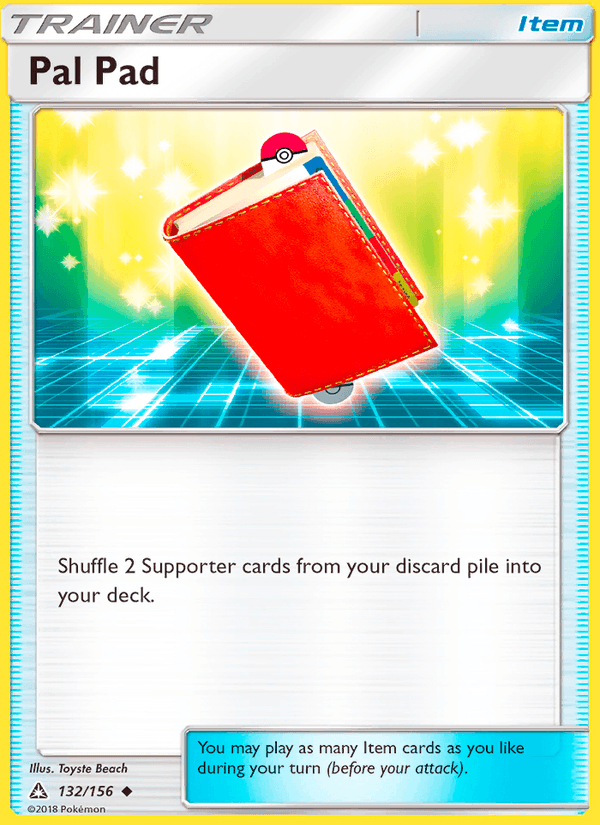 Pal Pad 132/156 Ultra Prism English Pokémon card
