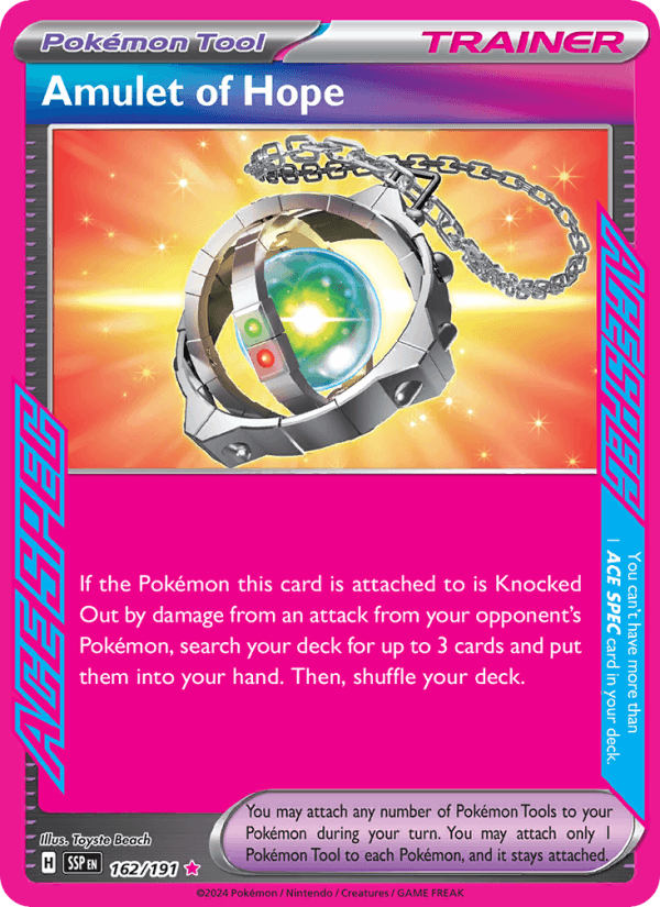 Amulet of Hope 162/191 Surging Sparks English Pokémon card