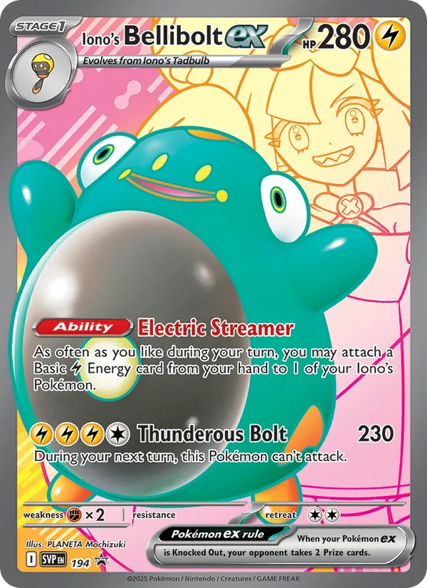 Iono's Bellibolt ex - Scarlet & Violet Promo #194