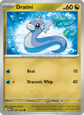 Dratini 147/165 151 English Pokémon card