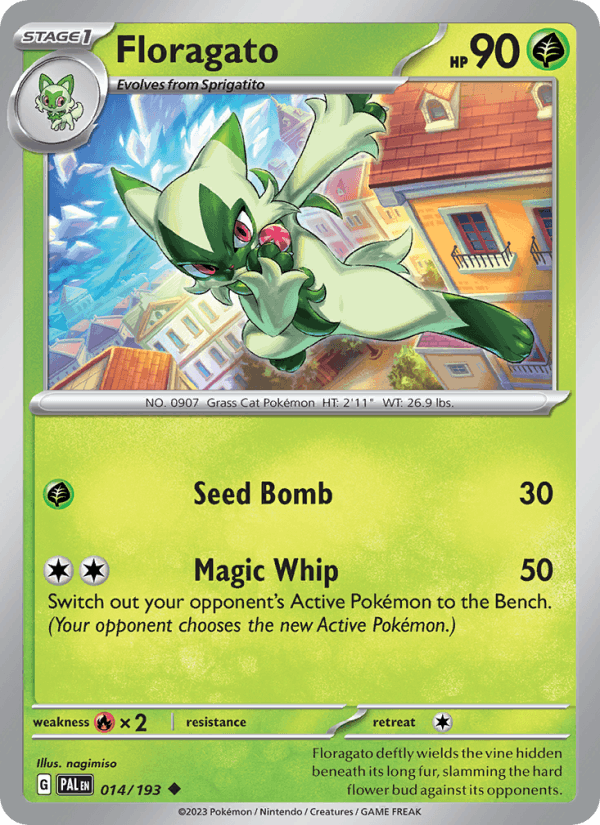 Floragato 14/193 Paldea Evolved English Pokémon card