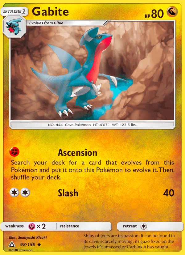Gabite 98/156 Ultra Prism English Pokémon card