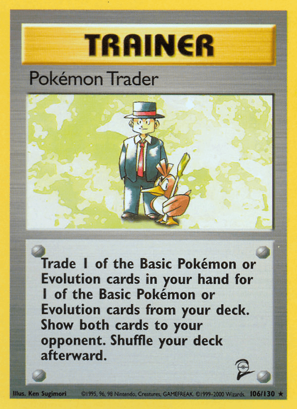 Pokémon Trader 106/130 Base Set 2 English Pokémon card