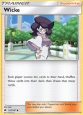 Wicke 127/147 Burning Shadows English Pokémon card