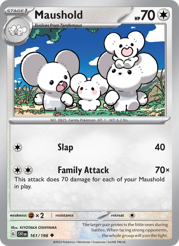 Maushold 161/198 Scarlet & Violet English Pokémon card