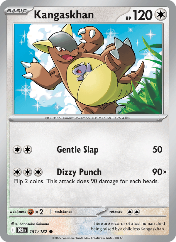 Kangaskhan 151/182 Destined Rivals English Pokémon card