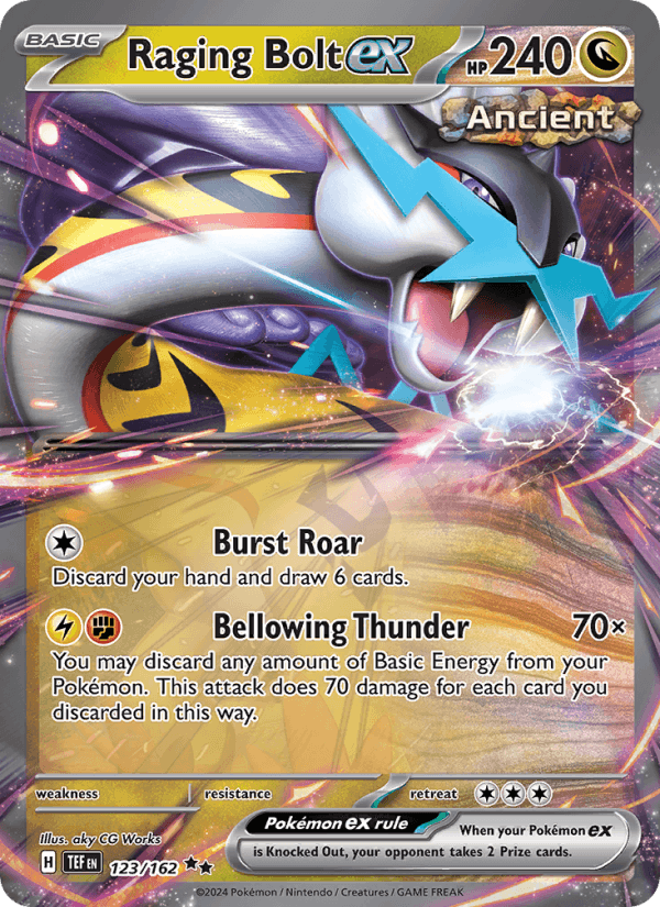 Raging Bolt ex 123/162 Temporal Forces English Pokémon card