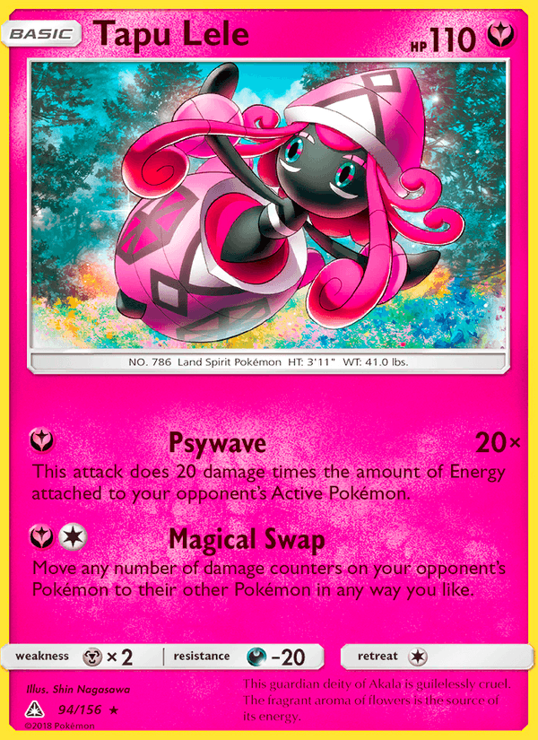 Tapu Lele 94/156 Ultra Prism English Pokémon card