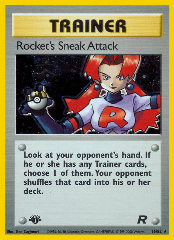 Rocket's Sneak Attack 16/82 Team Rocket English Pokémon card