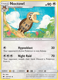 Noctowl 107/147 Burning Shadows English Pokémon card