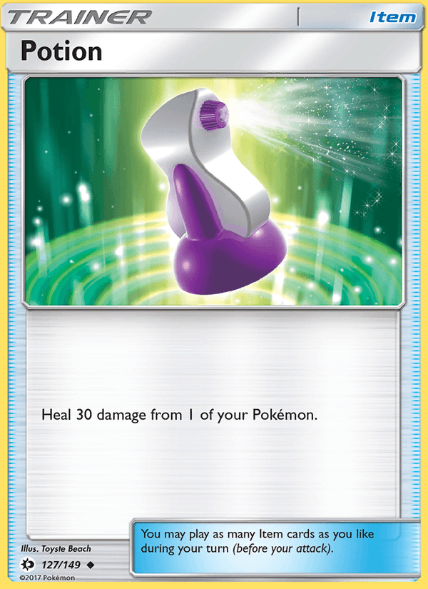 Potion 127/149 Sun & Moon Base Set English Pokémon card